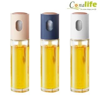 【Conalife】高質感控油霧化按壓玻璃油醋瓶 180ML -6入組