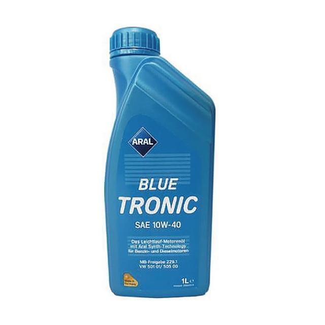 【ARAL 亞拉】BLUE TRONIC 10W40 1L_四入組_機油保養套餐加送18項保養檢查 通用型機油(車麗屋)