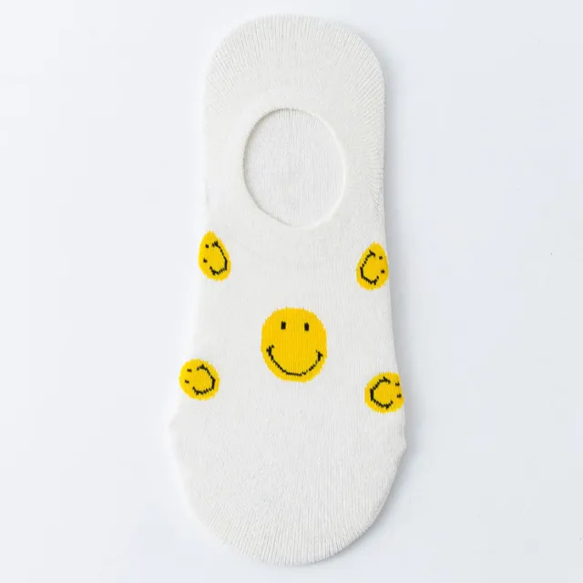 【Socks Form 襪子瘋】SMILEY日系棉質隱形襪(5色)