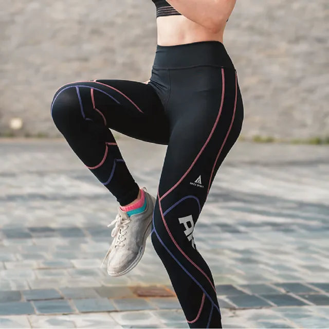 【AREXSPORT】百岳山友推薦 女萊卡經典強力包覆壓縮褲 粉紫 登山壓縮褲 水陸兩用褲 台灣製壓力褲