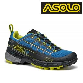 【ASOLO】男款 GTX 低筒越野疾行健行鞋 BACKBONE A40052/B053 魔幻藍(防水透氣、輕便、休閒)