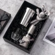 【PO:】不鏽鋼陶瓷塗層保溫咖啡杯禮盒組(棱角保溫杯300ml/磨豆機/咖啡濾網)(多色可選)