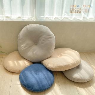 【Warm House Decor 暖和家居】日式蒲團榻榻米坐墊42cm(柔軟坐墊 客廳靠墊 臥室坐墊 椅墊 地板坐墊)