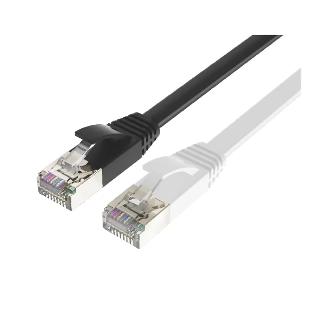 【POLYWELL】CAT6A 高速網路扁線 50公分(適合ADSL/MOD/Giga網路交換器/無線路由器)