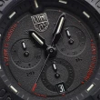 【LUMINOX 雷明時】NAVY SEAL CHRONO海豹三眼計時腕錶 瑞士錶(純黑 3581.SIS)
