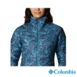 【Columbia 哥倫比亞 官方旗艦】女款-Omni-Heat保暖立領外套-藍印花(UWK14980PB / 2021年秋冬)
