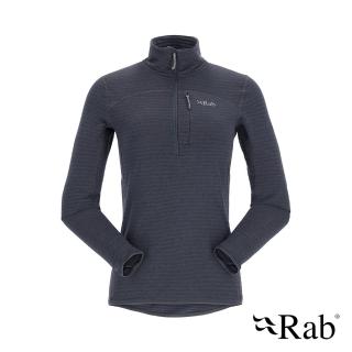 【RAB】Ascendor Light Pull-On 輕量保暖半拉鍊長袖排汗衣 女款 鯨魚灰 #QFF49
