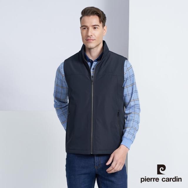 【pierre cardin 皮爾卡登】商務休閒 男款 休閒鋪棉保暖背心-丈青色(5225362-39)