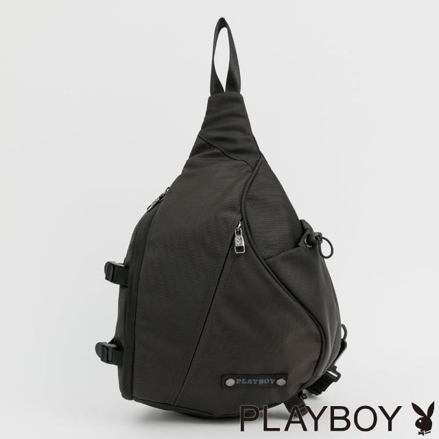 【PLAYBOY】單肩背包 More系列(灰色)