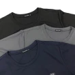 【MAXON 馬森大尺碼】台灣製灰色排汗快乾立體紋短袖圓領衫 XL~4L(81873-85)