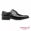 【AMADEUS 阿瑪迪斯皮鞋】義式小方頭紳士男皮鞋 綁帶款 經典黑(男皮鞋)