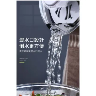 【ROYAL LIFE】大容量5L省力按壓蔬菜脫水器(大容量 槓桿按壓 蔬菜脫水器 瀝水籃 多功能)