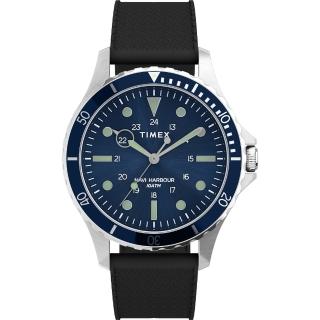 【TIMEX】天美時 風格系列 經典手錶 藍x黑 TXTW2U55700