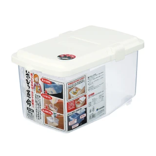 【日本 inomata】5kg 掀蓋式 附量米杯 儲米箱 飼料箱(1250)