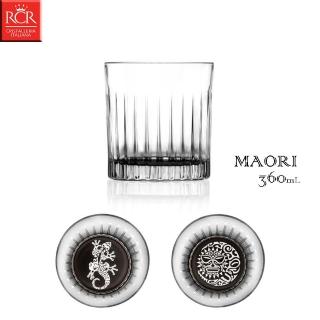 【RCR】義大利RCR MAORI 360mL 無鉛水晶玻璃杯 6入盒裝(威士忌杯 雞尾酒杯 飲料杯)