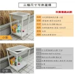 【Abis】日式穩固耐用ABS塑鋼小型水槽/洗衣槽(附活動洗衣板)