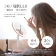 【aibo】USB充電式 觸控LED補光化妝鏡(三色光)