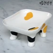 【Nuke 毛核子】陶瓷動物胖胖碗(貓狗碗架 寵物淺口碗)