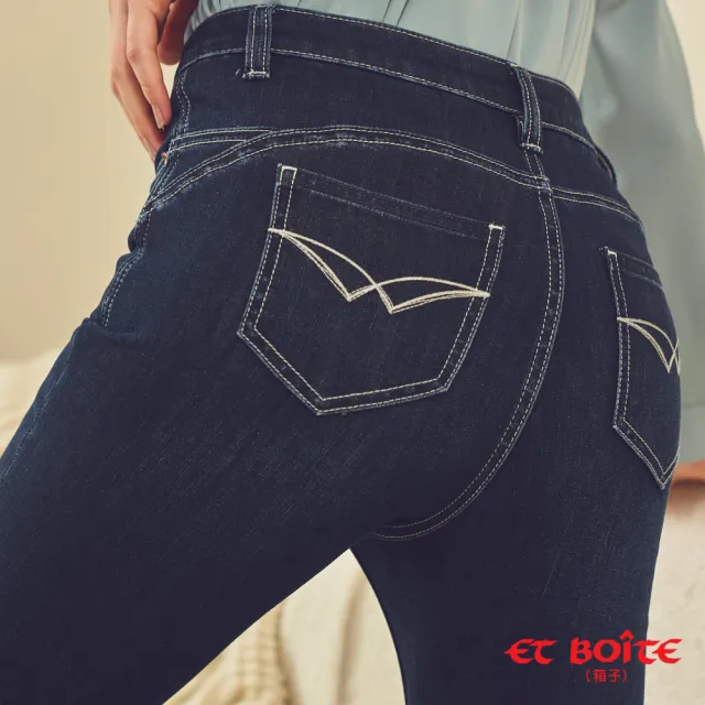 【BLUE WAY】女裝 360度高腰弧線丹寧靴型褲 牛仔褲-ETBOiTE 箱子