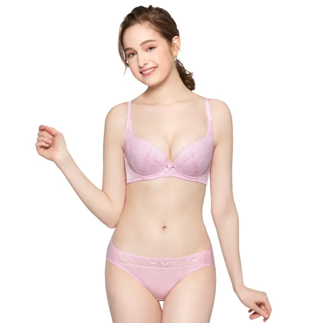 【Swear 思薇爾】花覓系列B-E罩蕾絲包覆女內衣(愛戀粉)_出清品