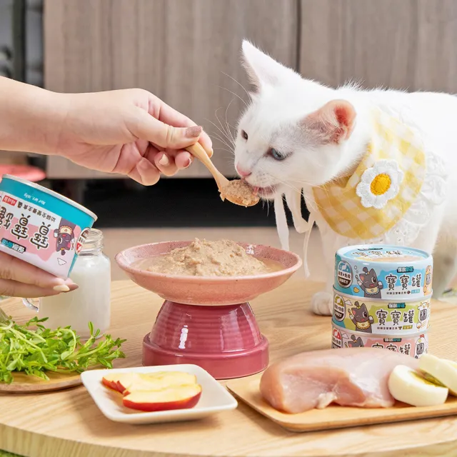 【怪獸部落】貓族寶寶無膠主食罐165g(貓主食罐 全齡貓)
