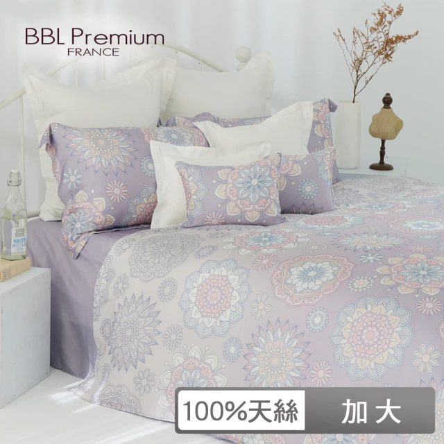 【BBL Premium】100%天絲印花兩用被床包組-微笑向日葵(加大)