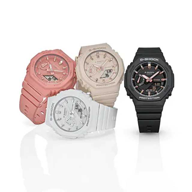 【CASIO 卡西歐】八角纖薄G-SHOCK WOMEN系列(GMA-S2100-4A2)