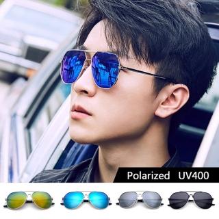 【SUNS】時尚飛行員偏光墨鏡 Polarized太陽眼鏡 中性駕駛墨鏡 S915(臺灣製/輕量16g/防眩光/抗UV400)