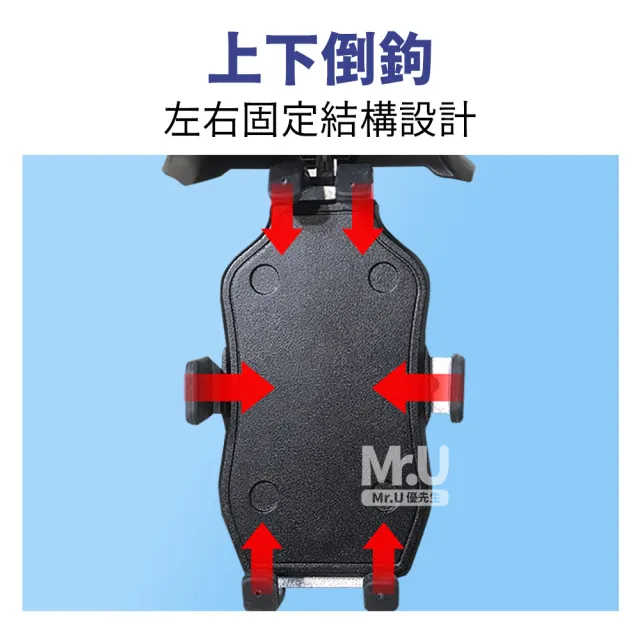 【Mr.U優先生】手機遮陽罩 機車手機支架鏡座款/車把款可選 晴雨帽手機架(外送 環島 小雨傘)