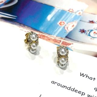 【Ada】日韓流行飾品 氣質復古爆閃珍珠造型C型耳夾(無耳洞 耳夾耳環 夾式耳環 珍珠耳環)