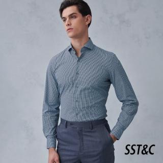 【SST&C】#彈性合身 幾何印花修身版襯衫0312211015(換季55折)