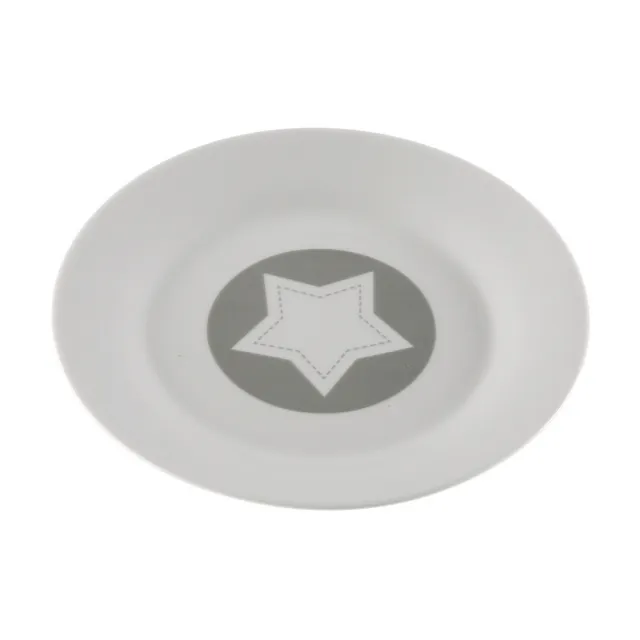 【VERSA】瓷製餐盤 星星灰19cm(餐具 器皿 盤子)