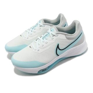 【NIKE 耐吉】高爾夫球鞋 Air ZM Infinity Tour Next% 男鞋 女鞋 寬楦 水藍色 鞋釘 緩震(DM8446-114)