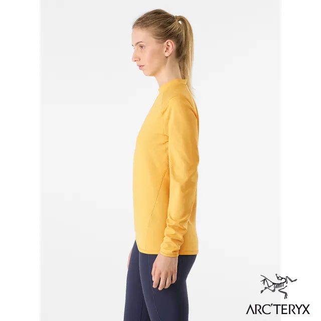 【Arcteryx 始祖鳥官方直營】女 Motus 長袖圓領衫(琥珀黃)