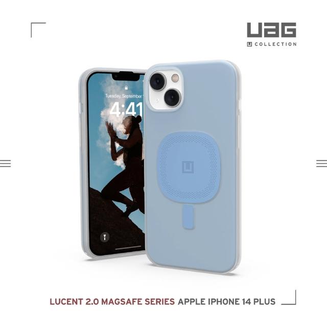 【UAG】（U）iPhone 14 Plus MagSafe 耐衝擊保護殼-藍(UAG)