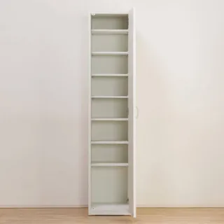 【NITORI 宜得利家居】◎附鏡衣櫥 PORTE-T 40MS-R WH(衣櫥 PORTE-T)