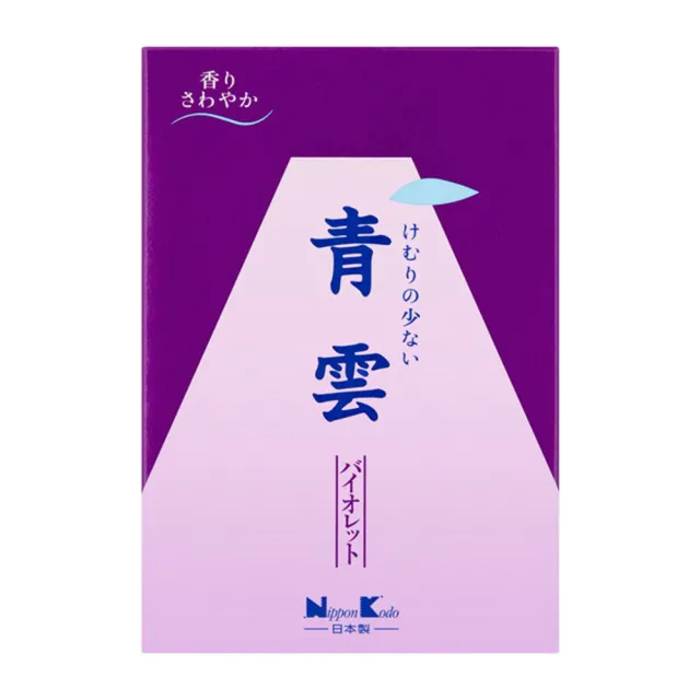 【日本香堂 Nippon Kodo】青雲 紫羅蘭 日本線香190g(日本製 臥香 線香 沈香 檀香 香氛 芳香 薰香 擴香)