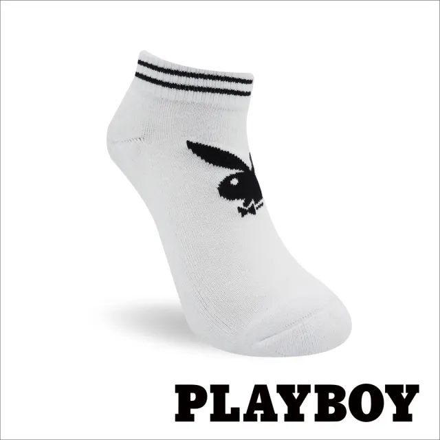 【PLAYBOY】8雙組學院兔隱形運動襪(運動襪/女襪/隱形襪/厚襪)