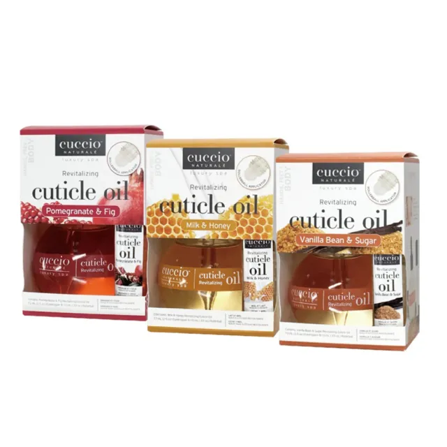 【CUCCIO 古希歐】美國原裝進口沙龍品牌 指緣油雙入套組(★蜂蜜牛奶/紅石榴無花果/香草蜜糖★)