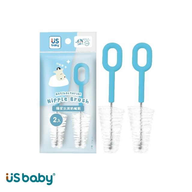 【US BABY 優生】抗菌奶嘴刷2入-皇帝企鵝