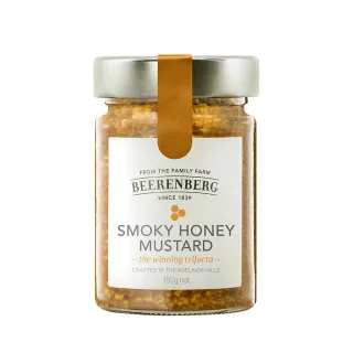 即期品【Beerenberg】澳洲煙燻蜂蜜芥末醬155g-Smoky Honey Mustard(效期至2025/05/18)