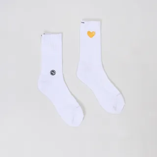 【HOWDE LAB】PIXEL 愛心 黃 數位系列 中高筒襪 長襪 造型襪 22FW02-YL