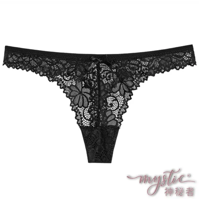 【TING BRA 婷姐內衣】女內褲5入組 蕾絲花紋蝴蝶結丁字內褲(5色各一)