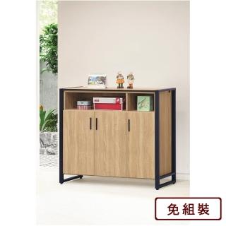 【AS雅司設計】可娜鐵框原切4尺鞋櫃-116x40x100cm