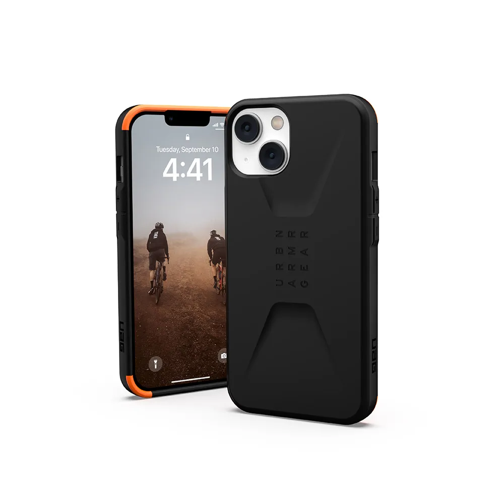 【UAG】iPhone 13/14 耐衝擊簡約保護殼-黑(UAG)