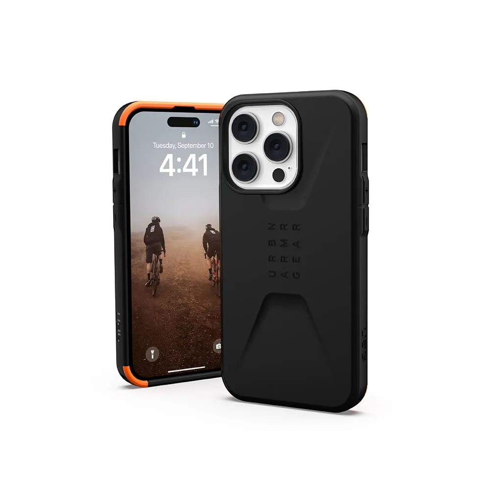 【UAG】iPhone 14 Pro 耐衝擊簡約保護殼-黑(UAG)