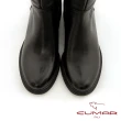 【CUMAR】楔型底歐系直筒過膝長靴(黑色)