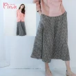 【PINK NEW GIRL】清新直條格紋腰鬆緊長裙 J4601FD(2色)