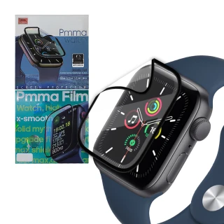 【Pmma】Apple Watch Series SE/6/5/4 44mm 3D透亮抗衝擊保護軟膜 螢幕保護貼-2入