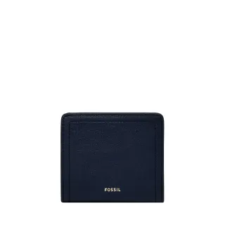 【FOSSIL】Logan 真皮RFID防盜短夾-經典藍 SL7829545 出國必備